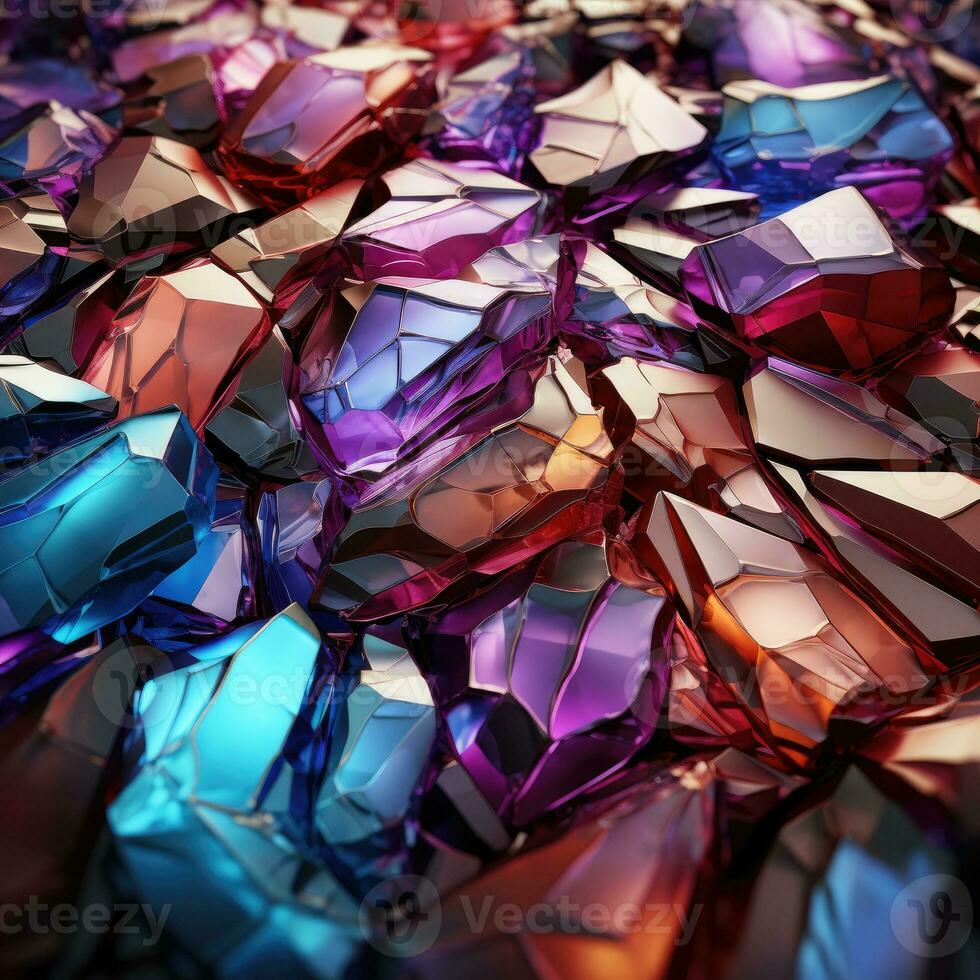 glimmend edelsteen kristal achtergrond. ai gegenereerd. foto