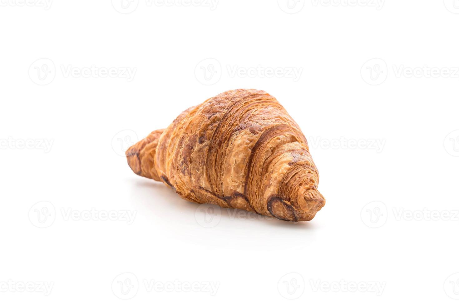 boter croissant op witte achtergrond foto