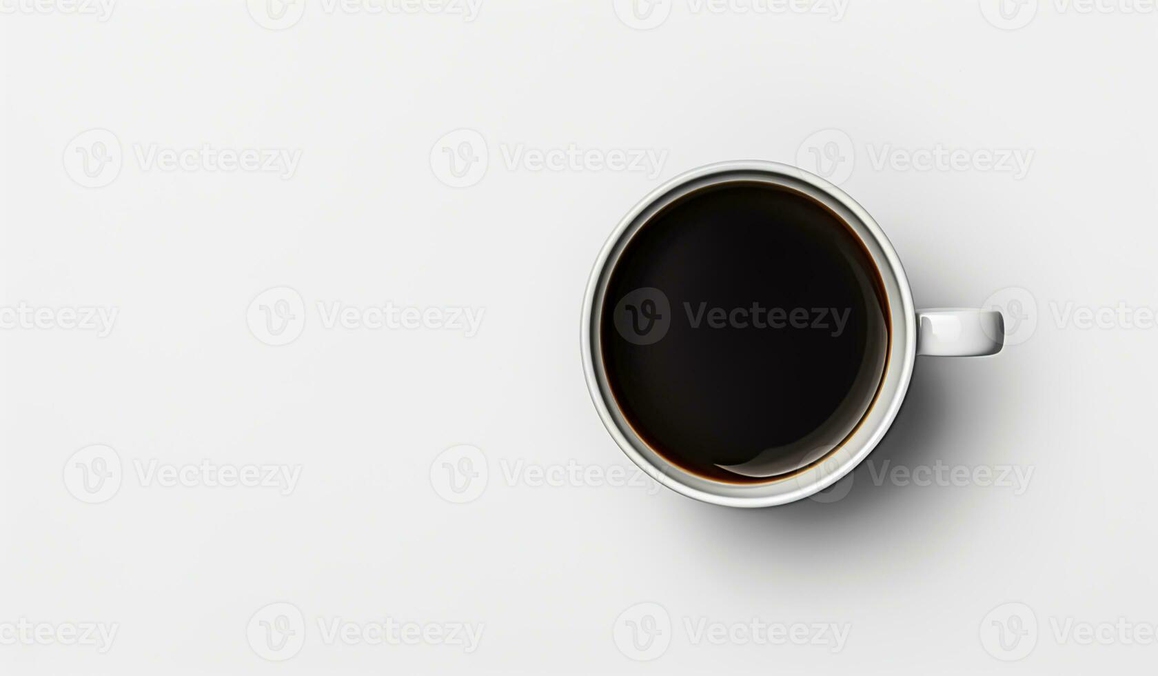 minimalistische koffie kop mockup Aan wit achtergrond. ai gegenereerd foto