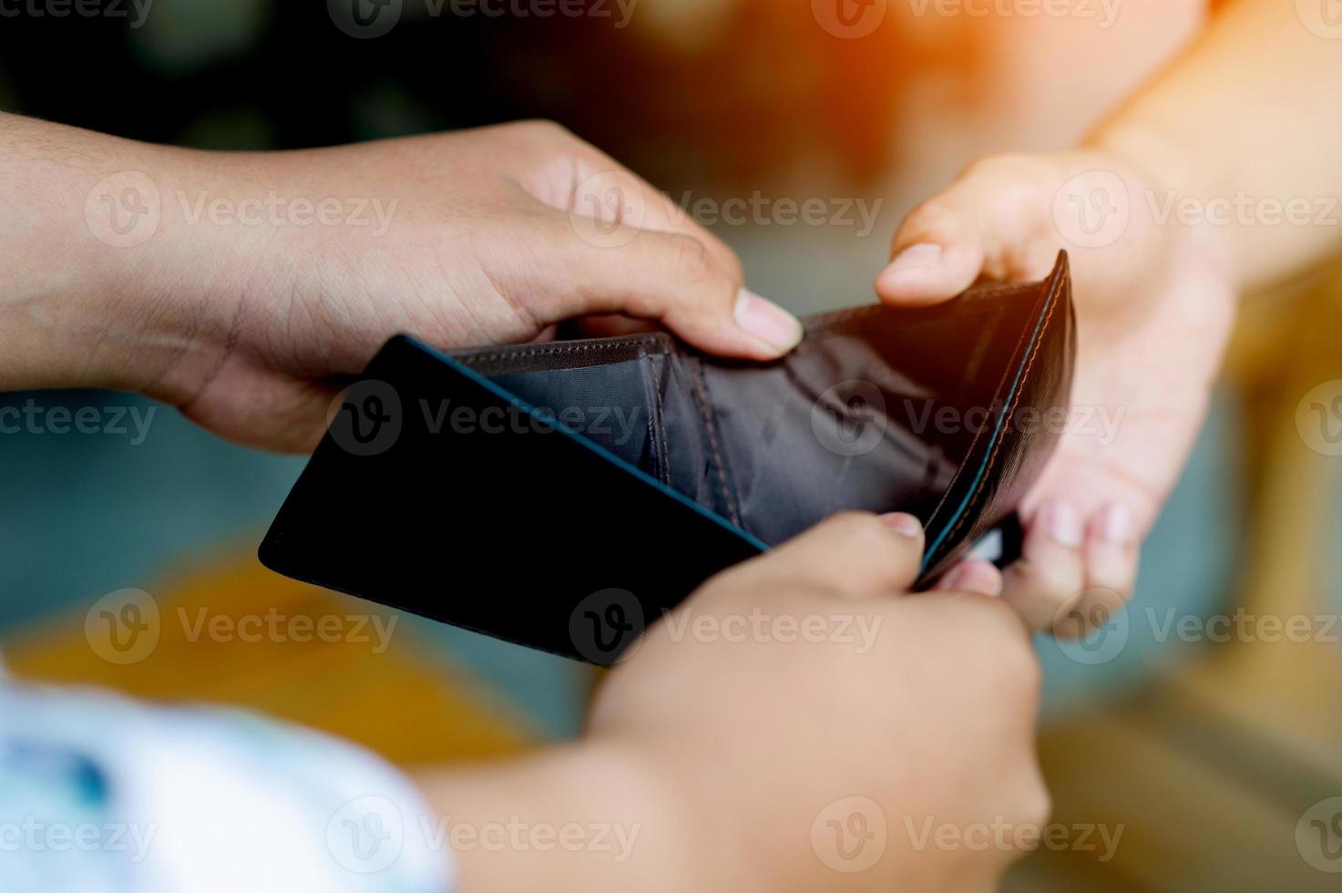 financiële problemen, gebrek aan geld, gebrek aan inkomen, foto