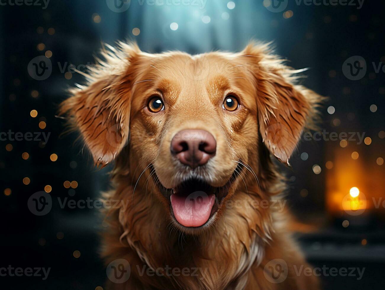 ai generatief schattig zoet hond foto