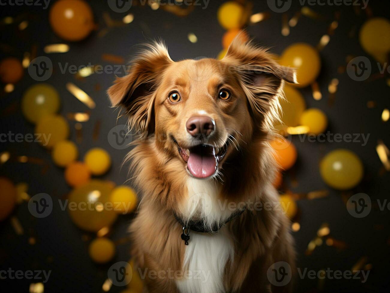 ai gegenereerd schattig zoet huisdier hond foto