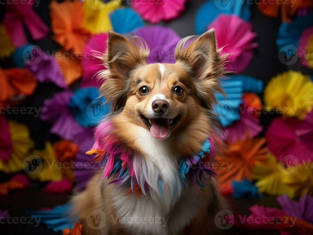 ai gegenereerd schattig zoet huisdier hond foto