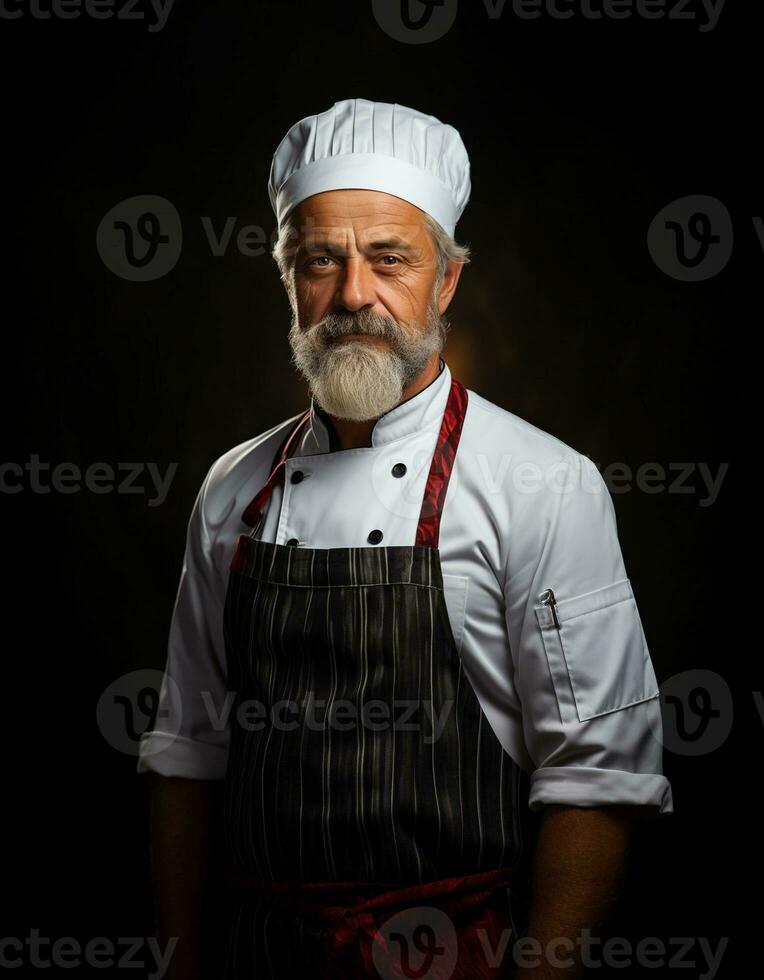 ai gegenereerd professioneel restaurant chef foto