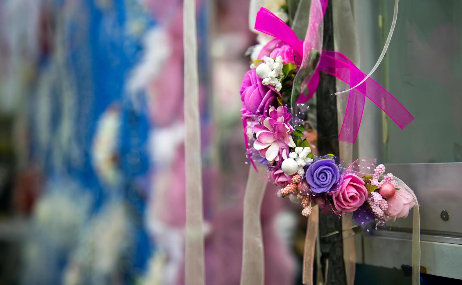 kleurrijk bruidsboeket mooie romantische bloemen foto