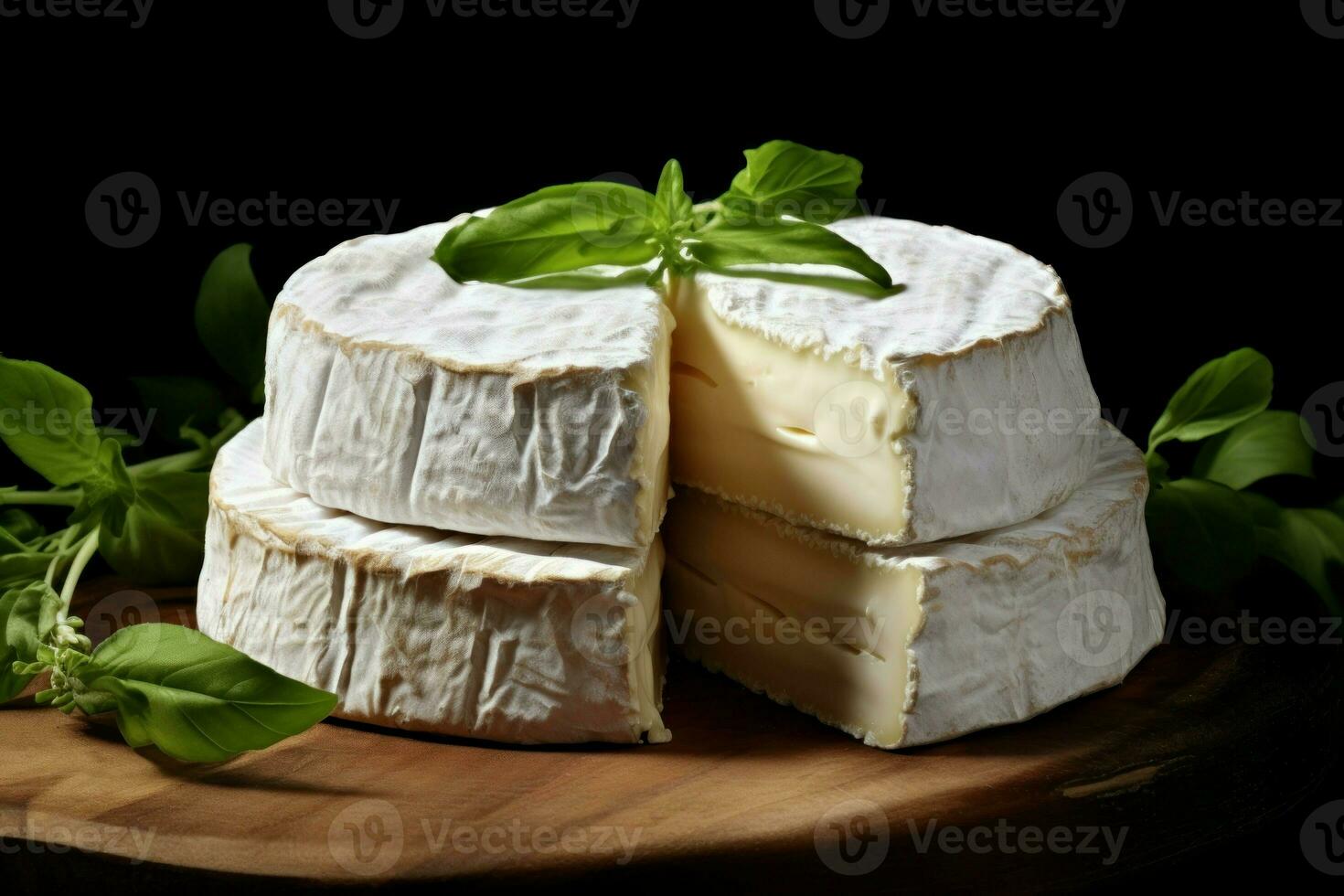 romig Brie kaas. genereren ai foto