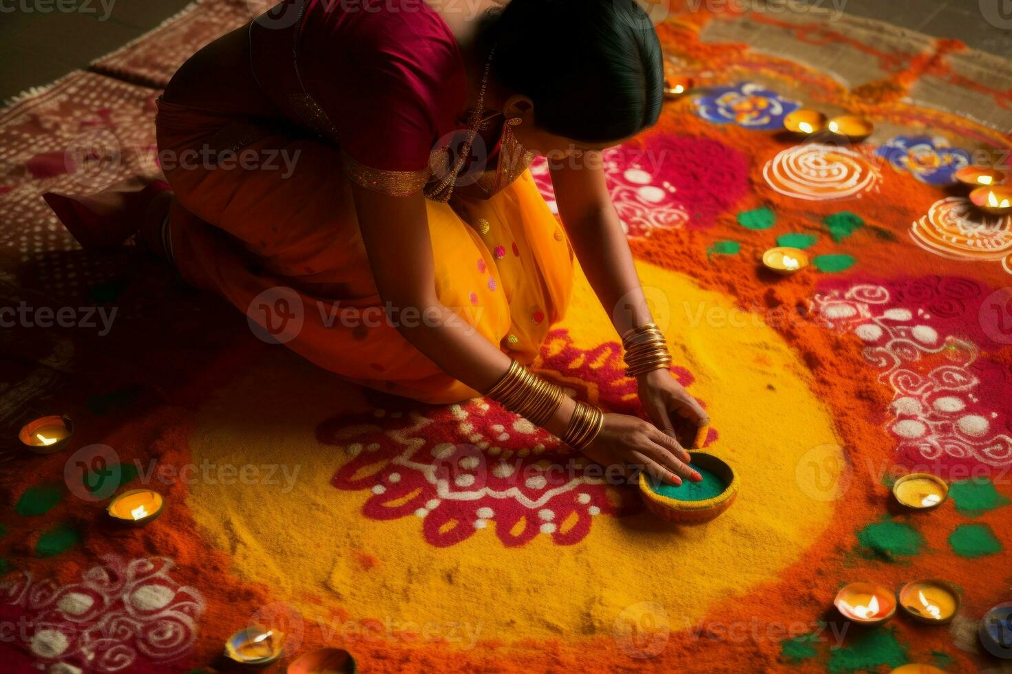 diwali Hindoe festival vakantie. genereren ai foto