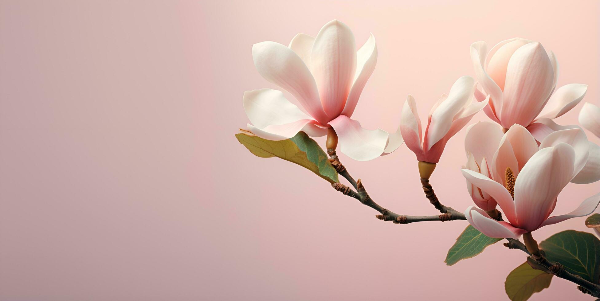 mooi jasmijn bloem macro blanco ruimte, ai generatief foto