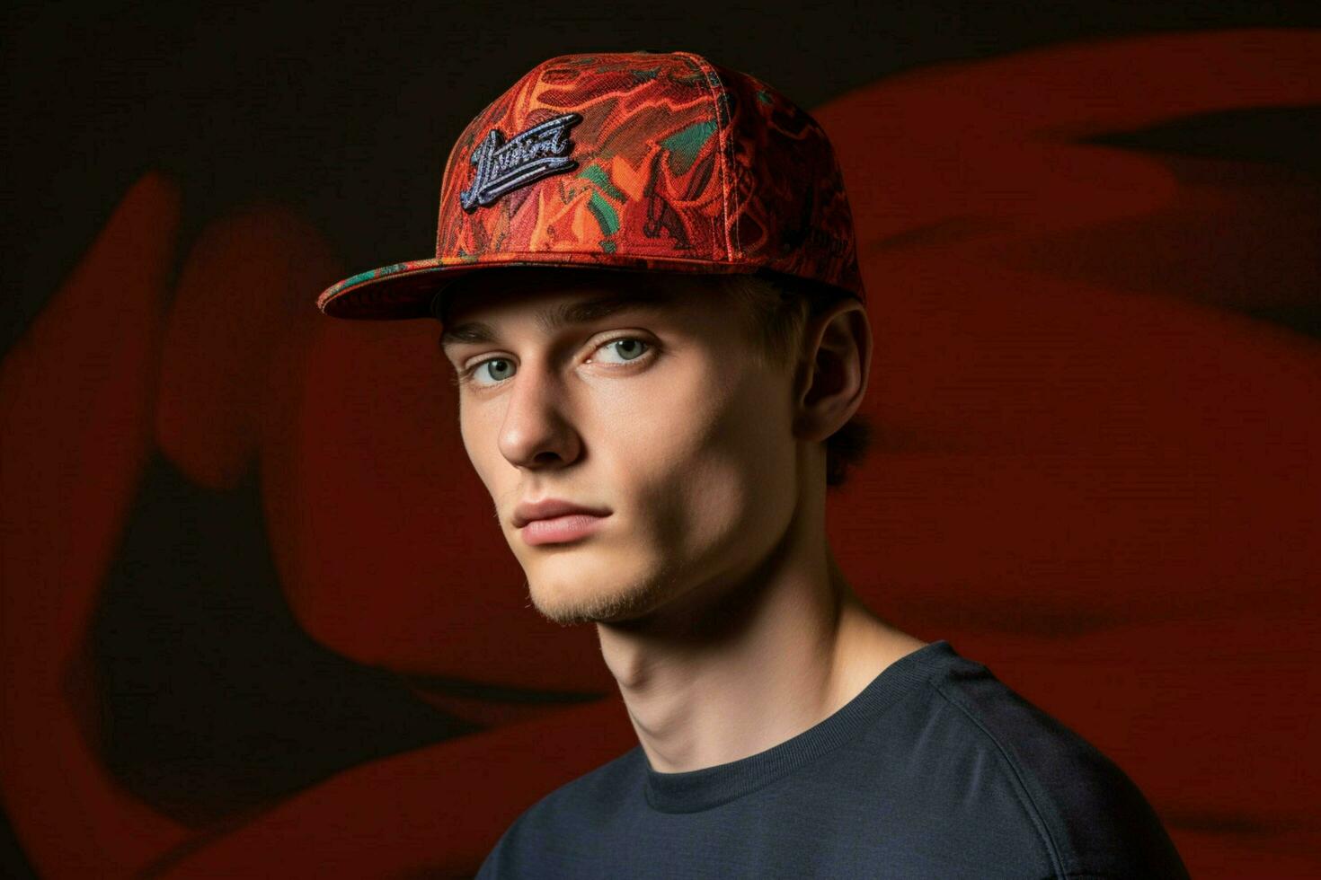 een snapback hoed met een leuze Aan het foto