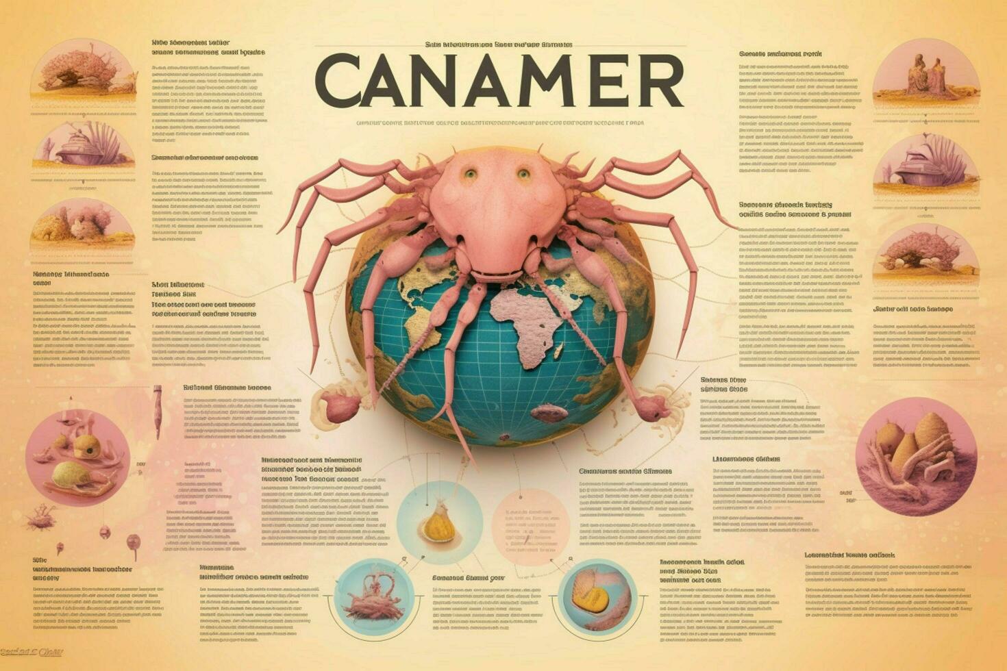 kanker infographic beeld hd foto