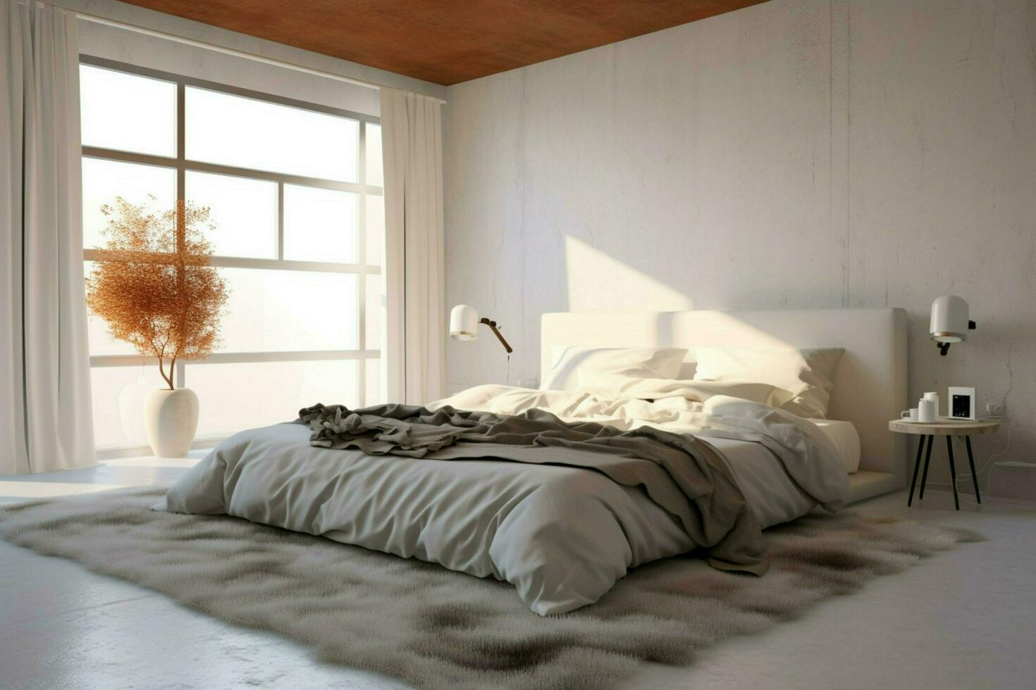 schoon blanco bed kamer foto