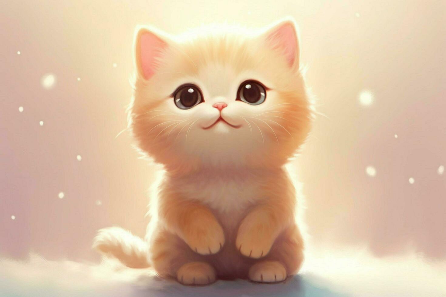 schattig kawaii kat foto