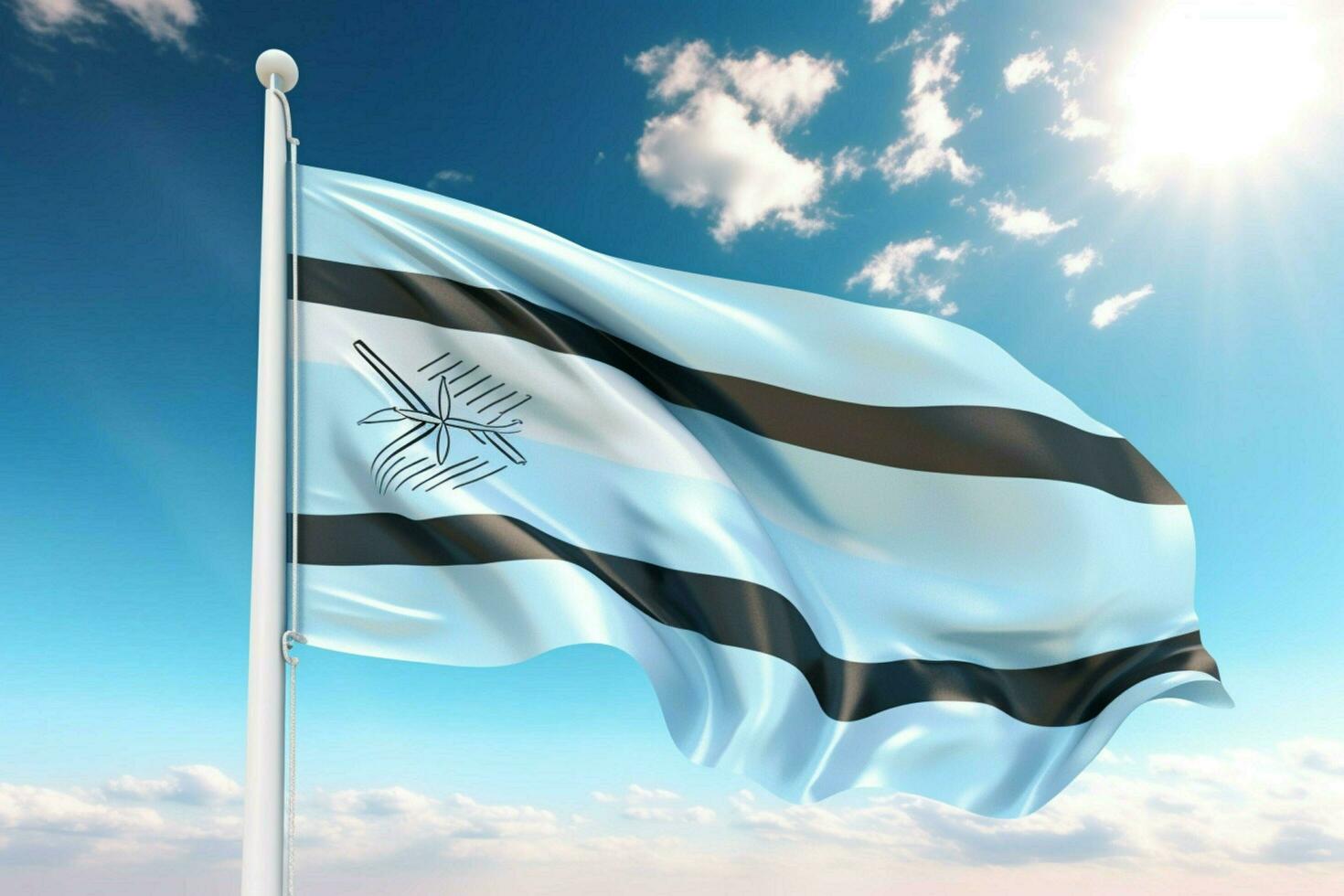 vlag behang van botswana foto