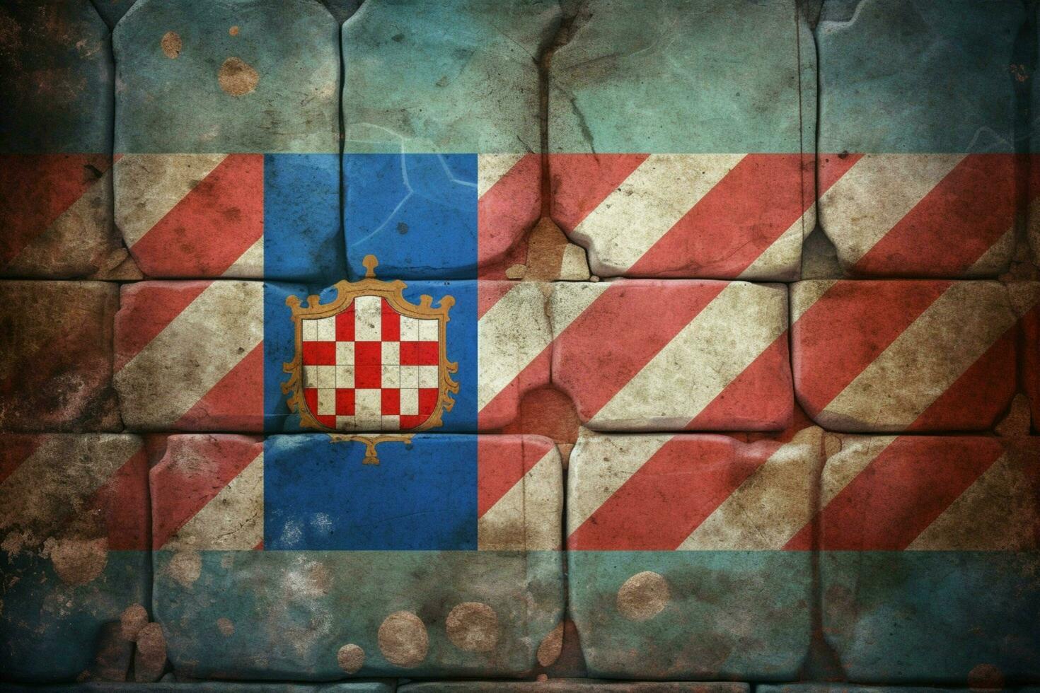 vlag behang van Kroatië foto