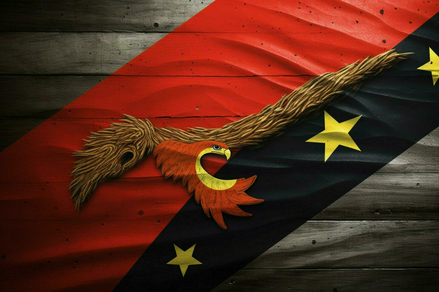vlag behang van Papoea nieuw Guinea foto