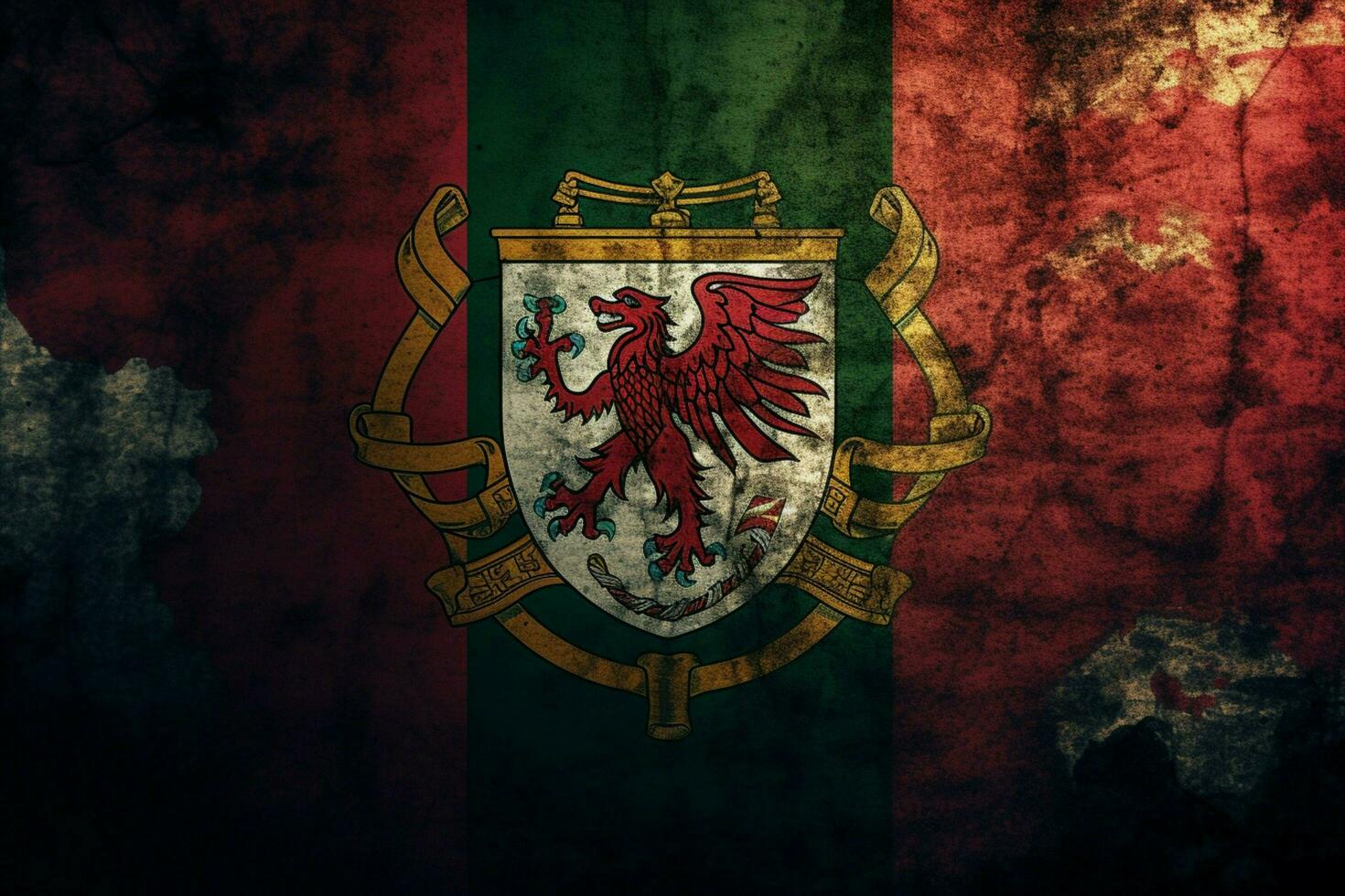 vlag behang van Portugal foto