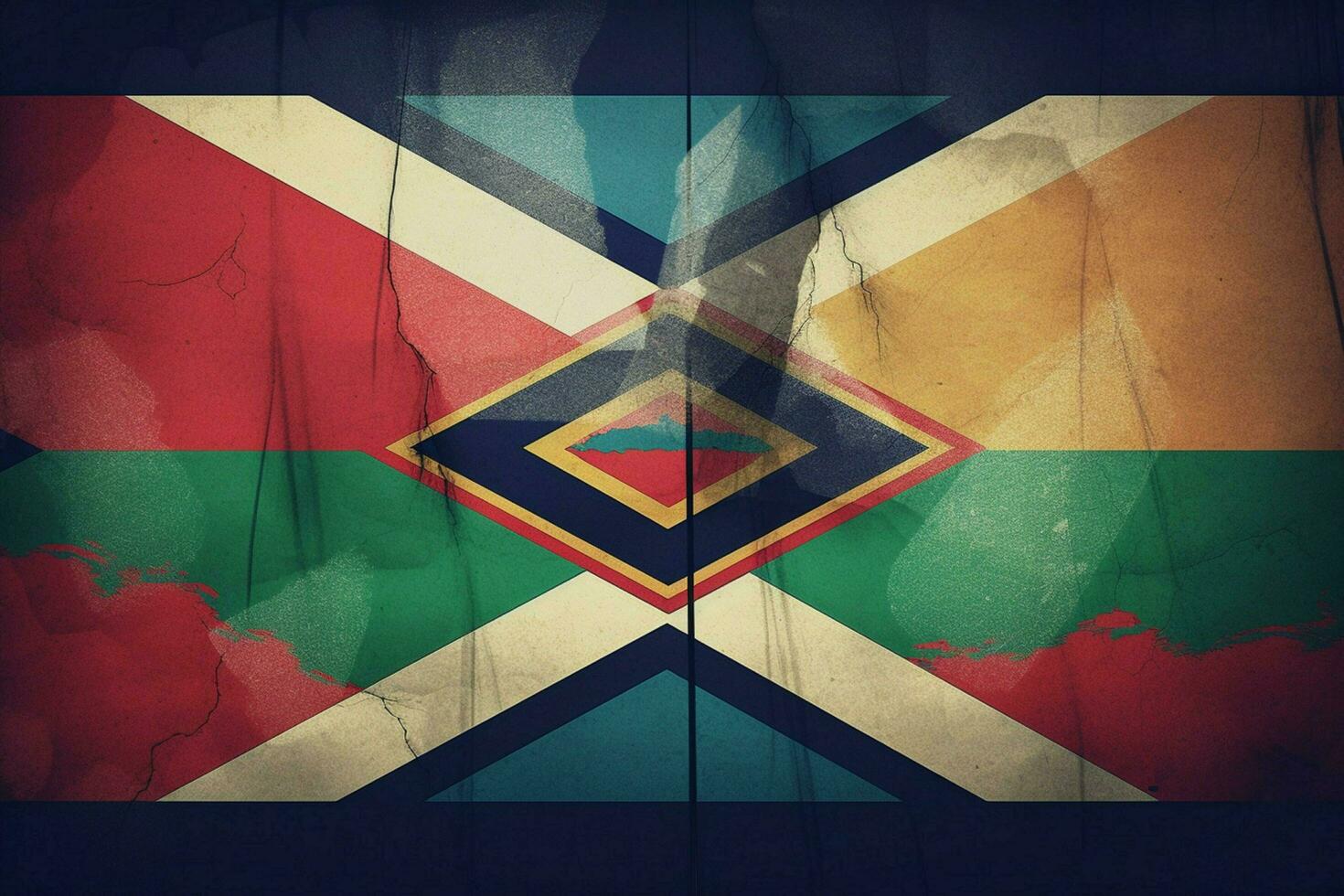 vlag behang van zuiden Afrika foto