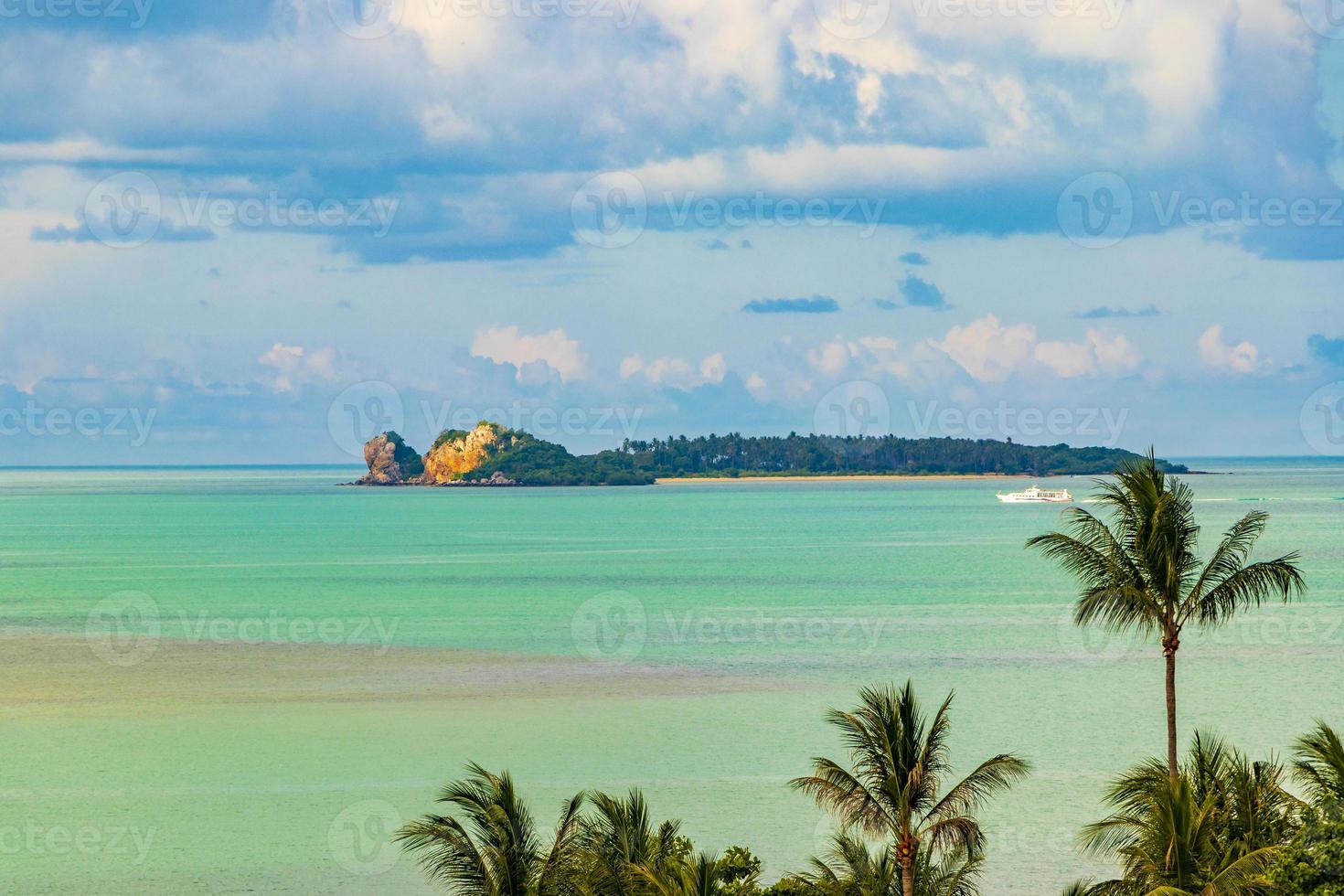 geweldig koh samui eiland strand en landschap panorama in thailand. foto