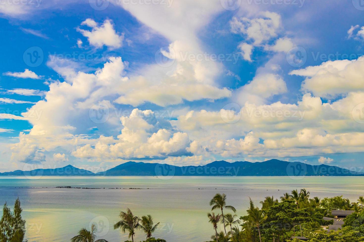 geweldig koh samui eiland strand en landschap panorama in thailand. foto