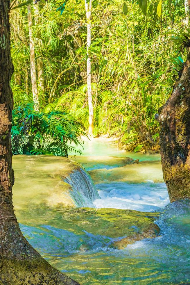 mooiste watervallen kuang si waterval luang prabang laos. foto