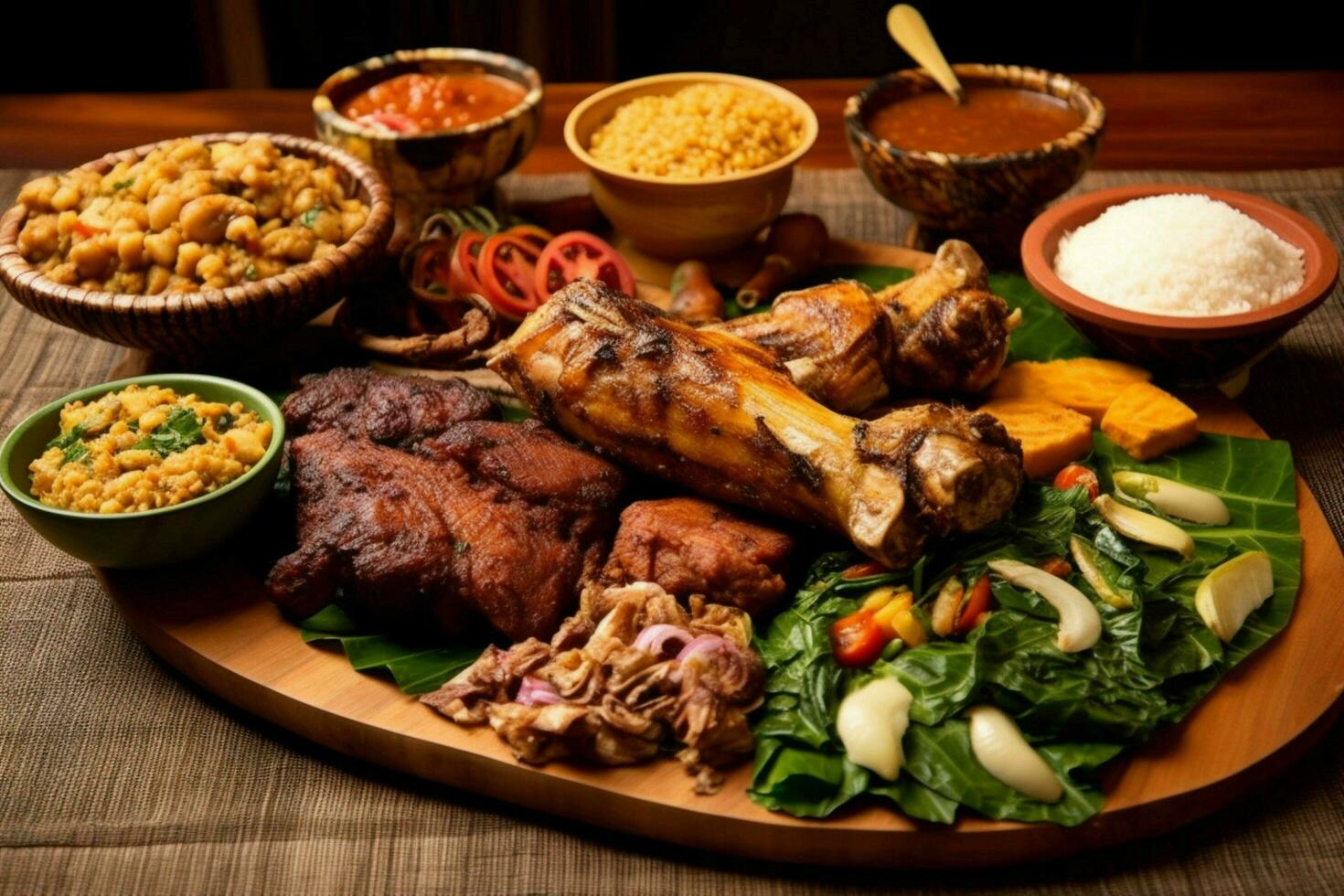 nationaal voedsel van Benin dahomey foto
