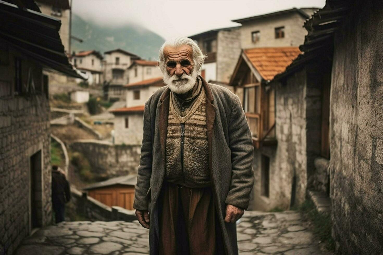 Turk oud persoon Turks stad foto