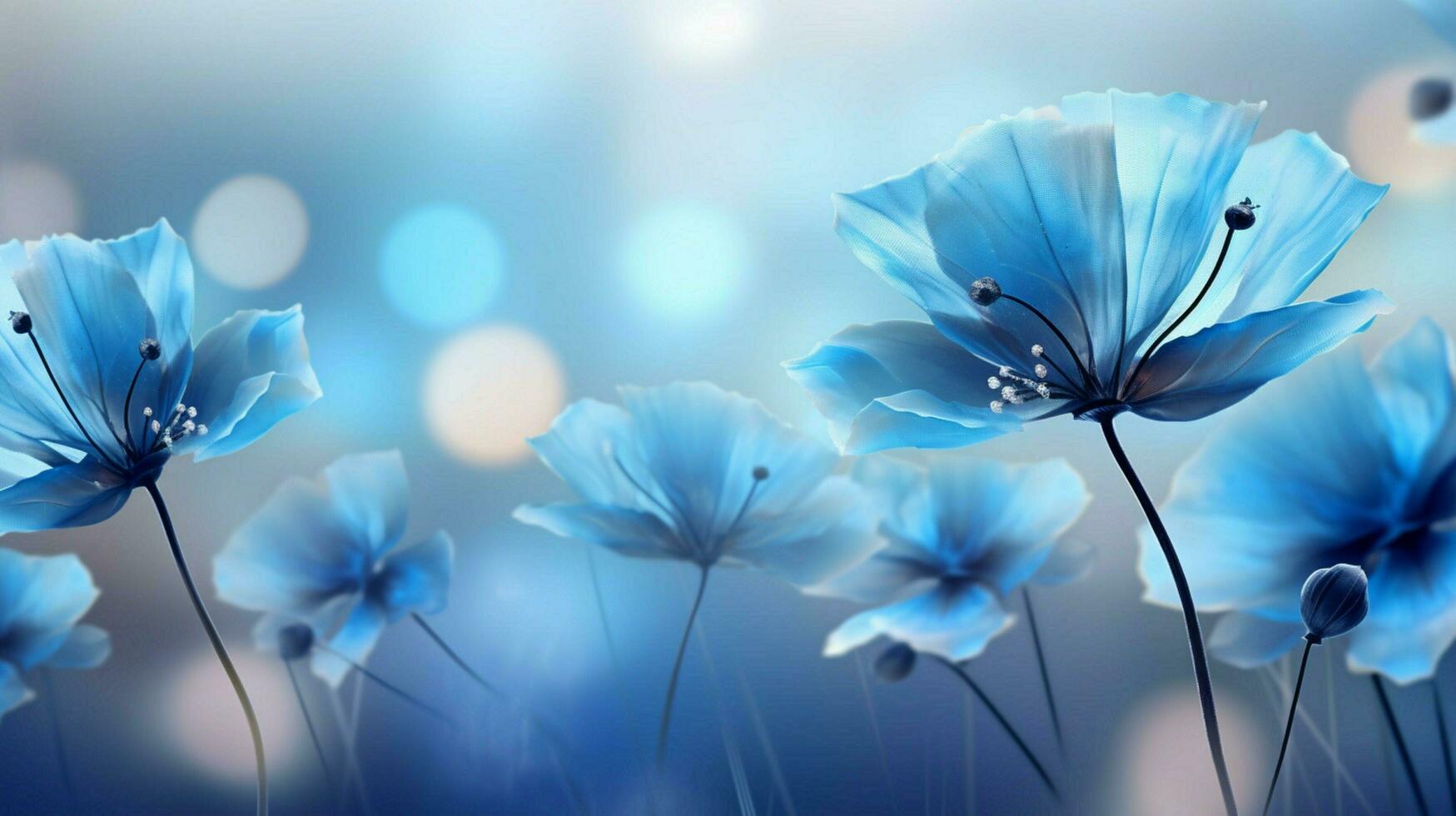 een mooi blauw bloemen Aan een grijs achtergrond foto