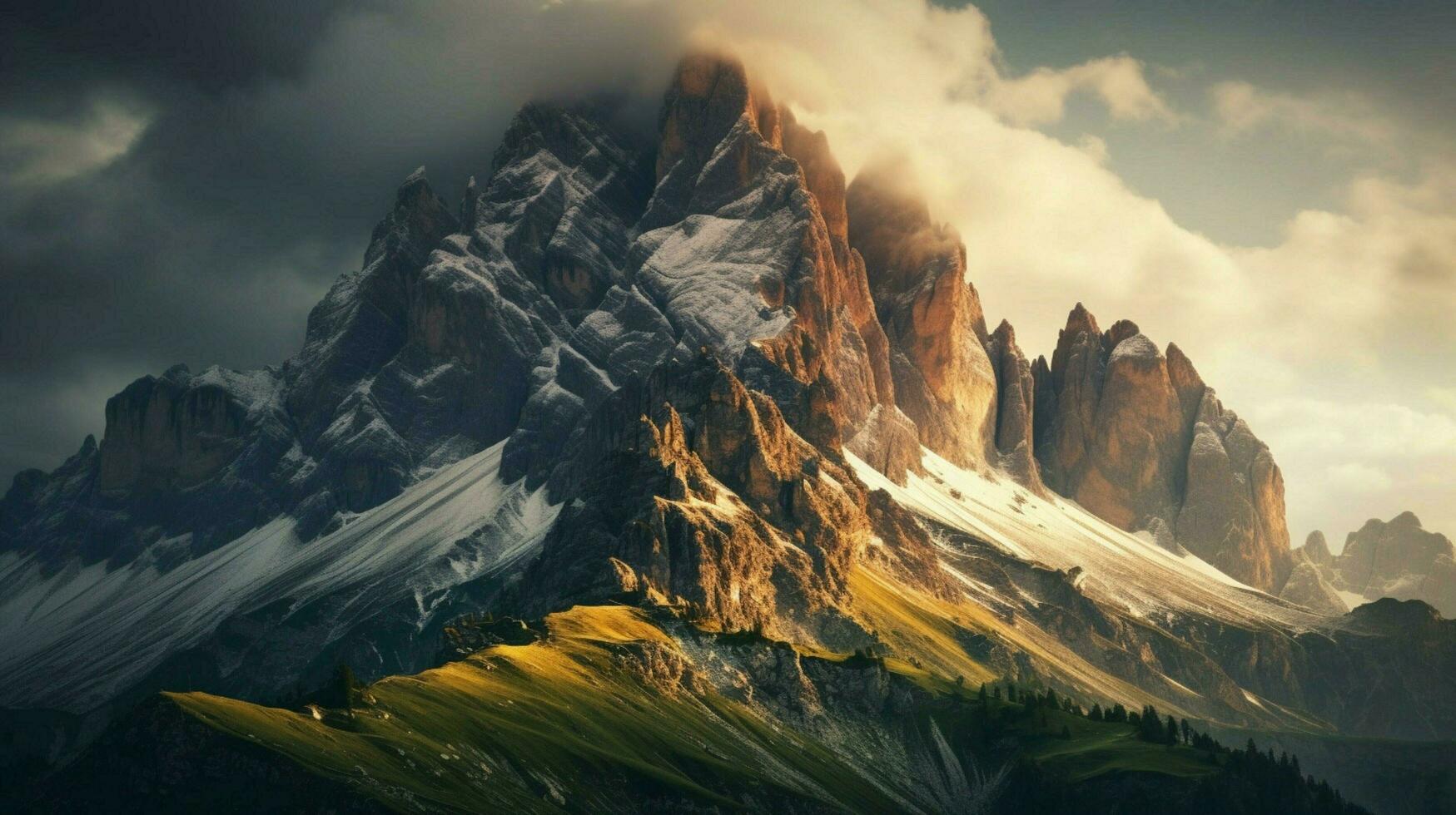 dolomieten gedekt bergen van Italië groep di se foto