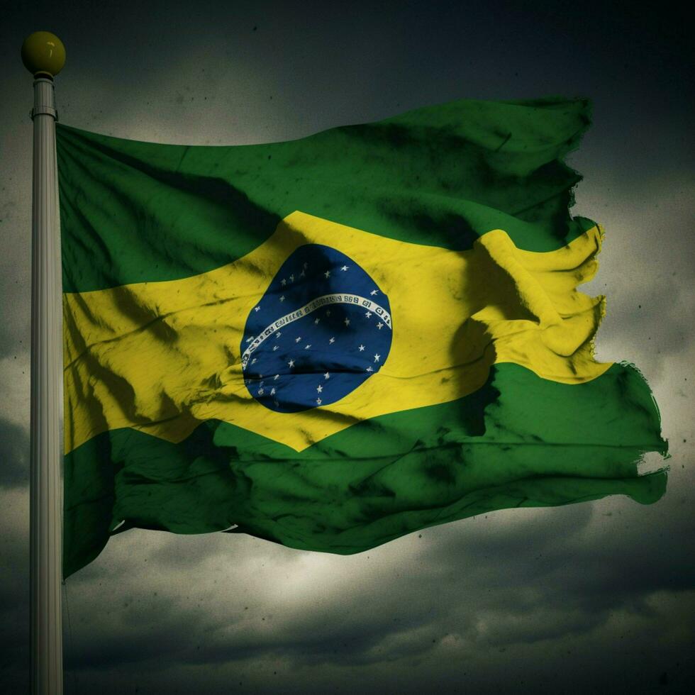 vlag van Brazilië hoog kwaliteit 4k ultra h foto