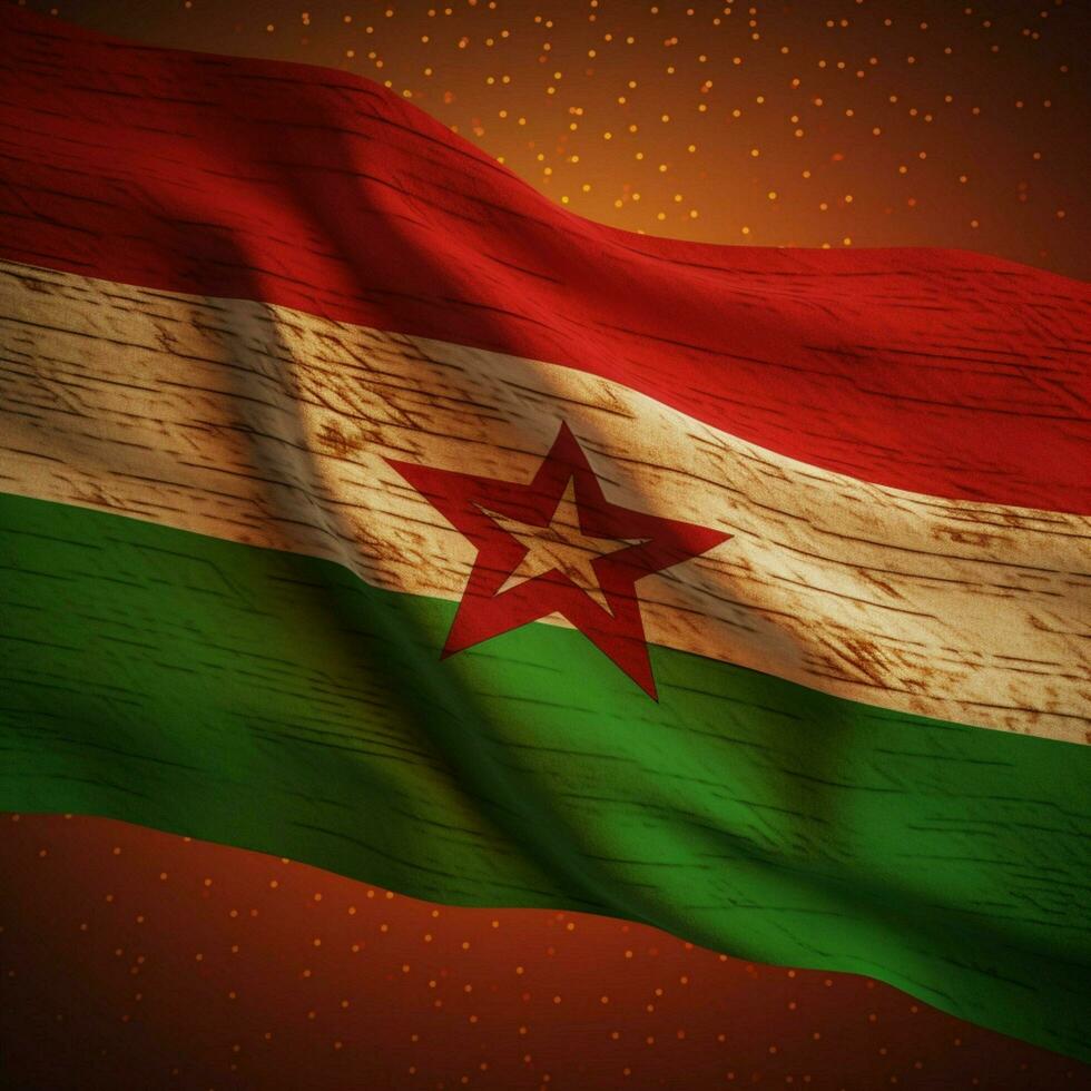 vlag van Burkina faso bovenste volta hoog foto