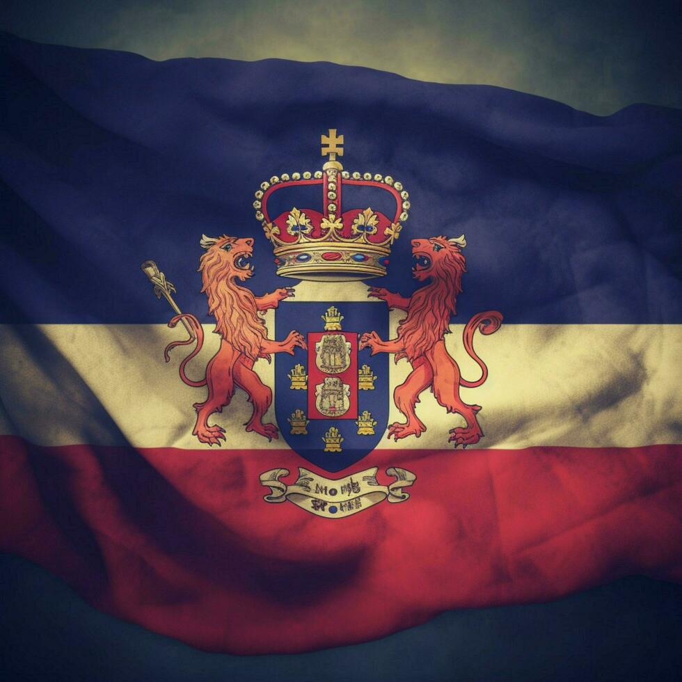vlag van koninkrijk van Servië-Joegoslavië Hoi foto