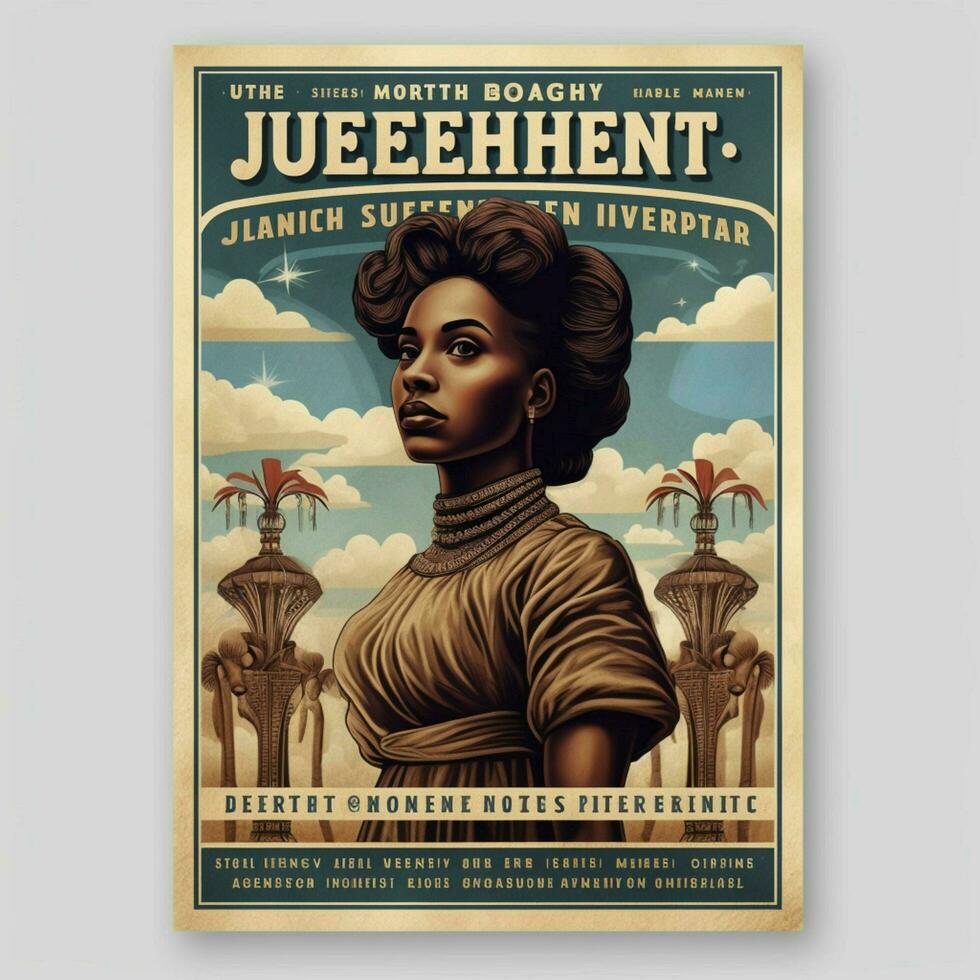 juneteenth folder hoog kwaliteit 4k ultra hd hdr foto