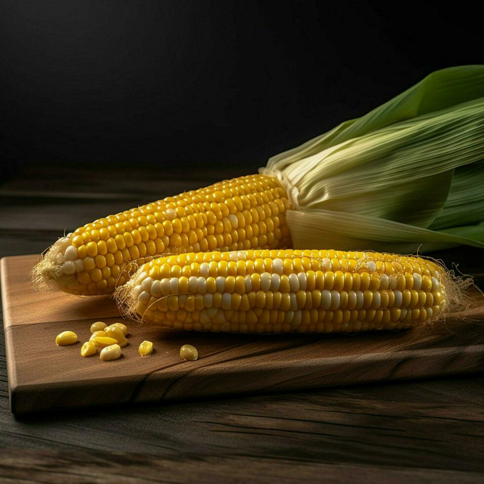 Product schoten van maïs hoog kwaliteit 4k ultra hd h foto