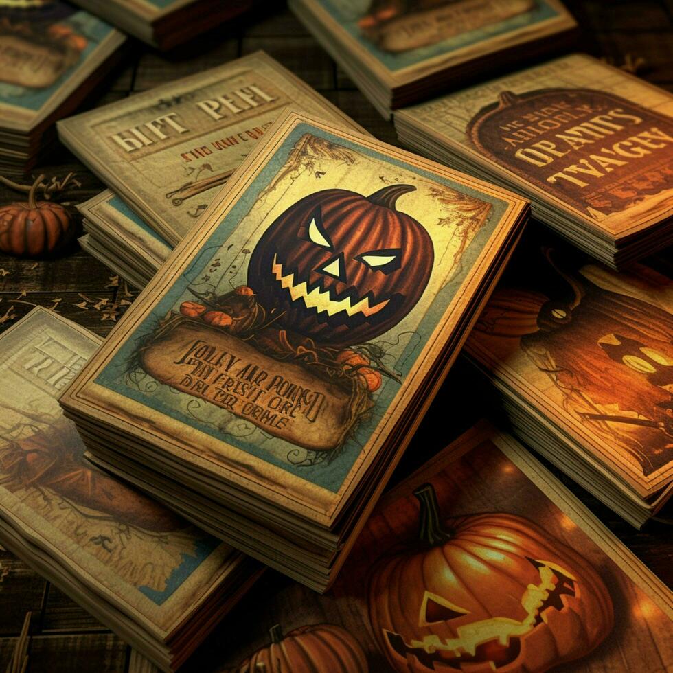 Product schoten van halloween flyers hoog kwaliteit 4 foto