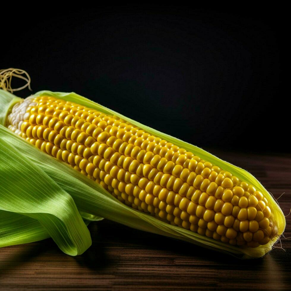 Product schoten van foto van maïs met Nee achtergrond