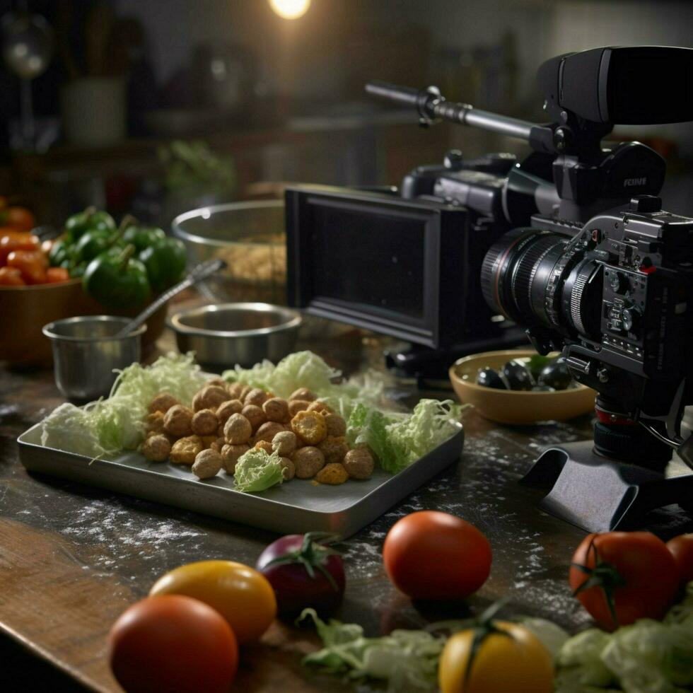 Product schoten van fotorealistisch professioneel voedsel foto