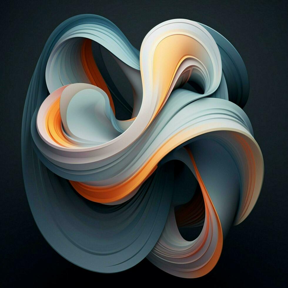 abstract vormen morphing en pulserend naar een ongezien ritme foto