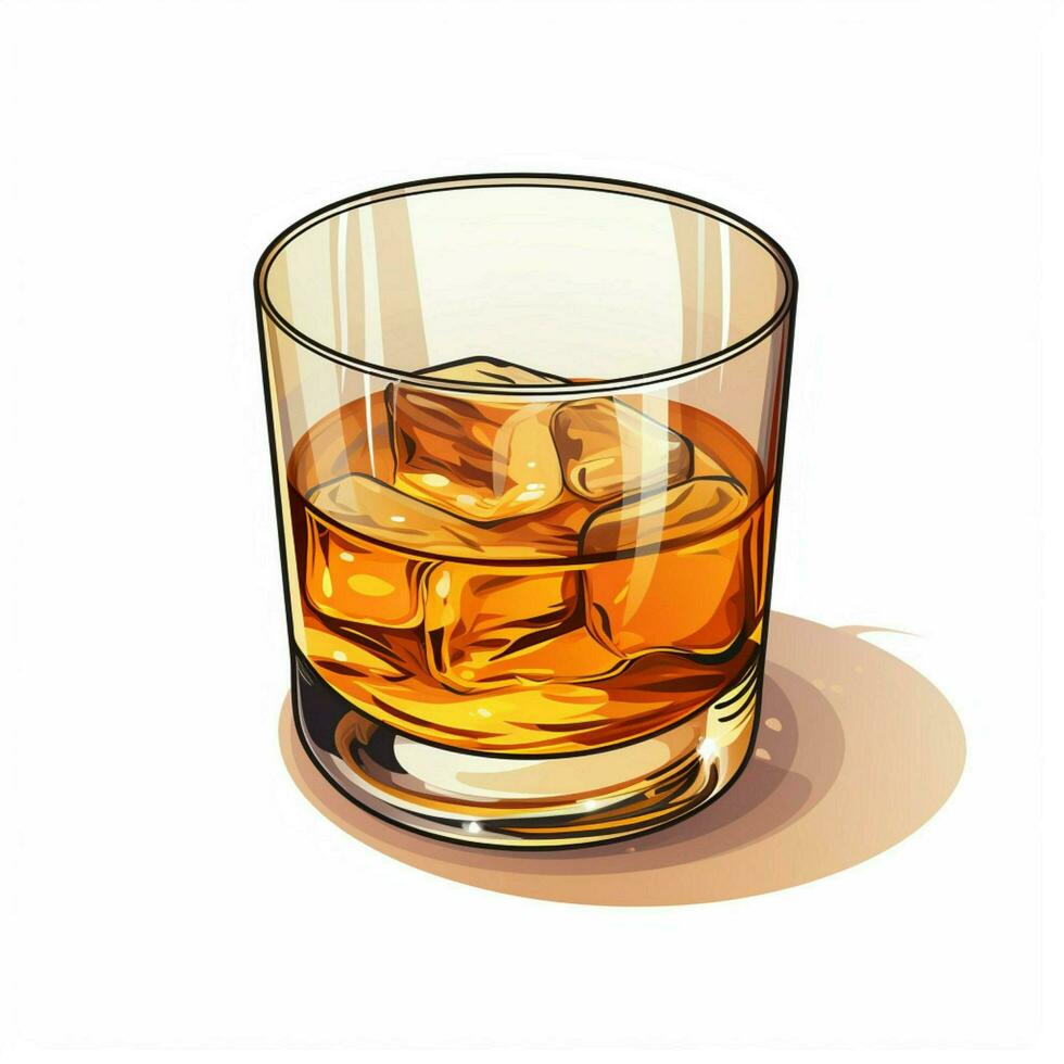 Scotch 2d tekenfilm vector illustratie Aan wit achtergrond foto