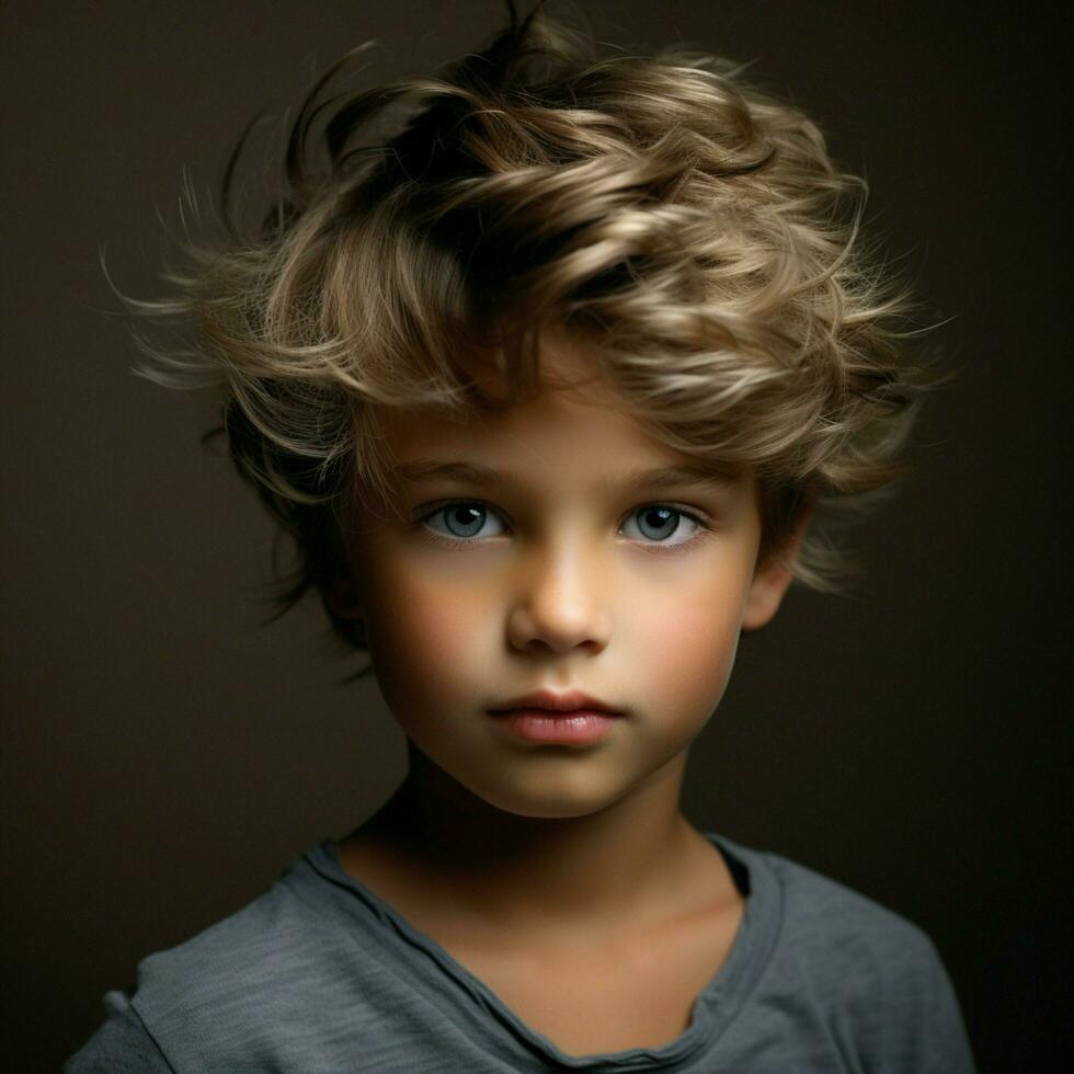 jongen haar- stijl foto