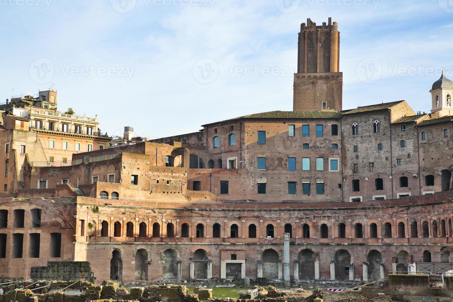 markten van trajanus in rome, italië foto