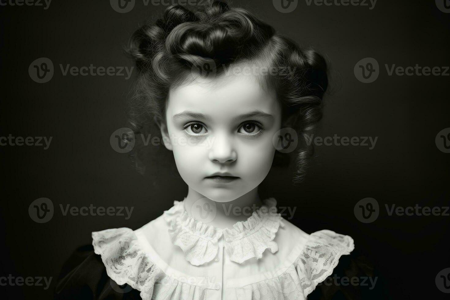 portret van een weinig prinses meisje met een preuts kijk.ai generatief foto
