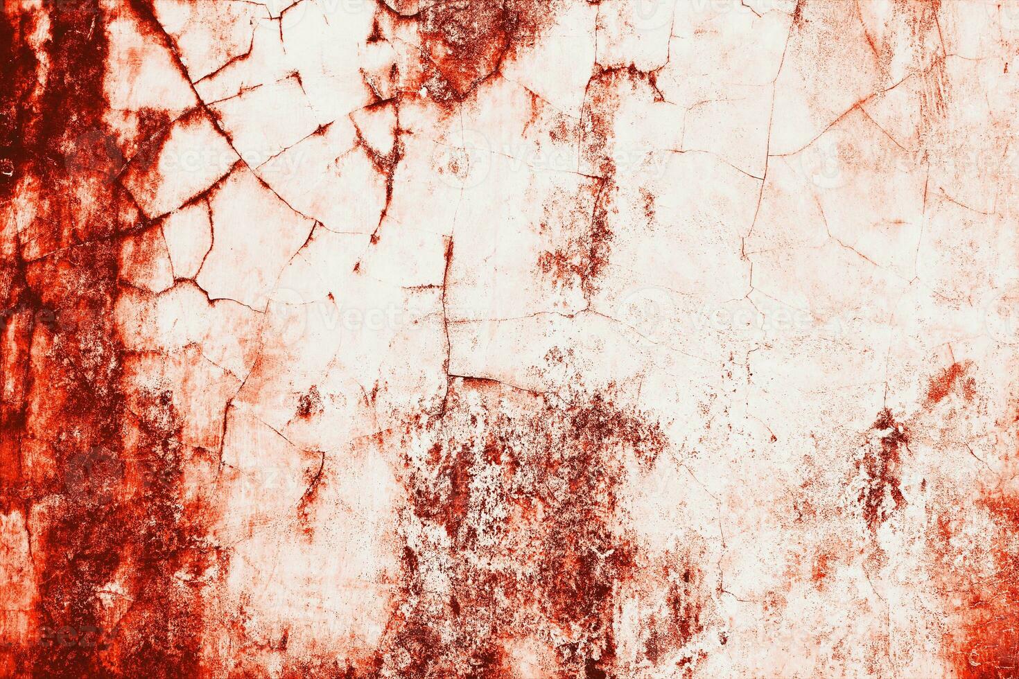 donker rood bloed Aan oud muur voor halloween concept foto