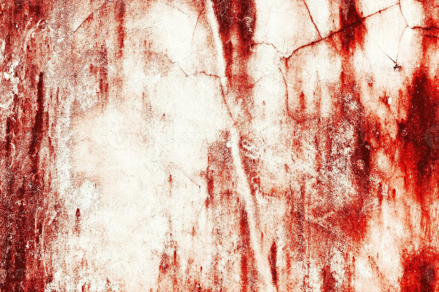 donker rood bloed Aan oud muur voor halloween concept foto