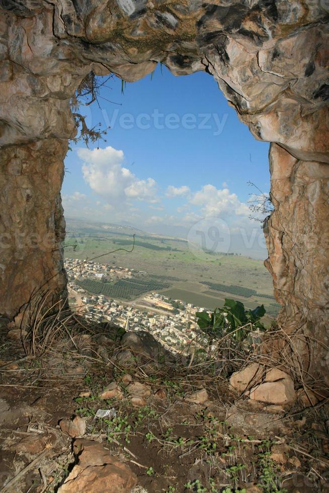 verbazingwekkende landschappen van Israël, uitzicht op het heilige land foto