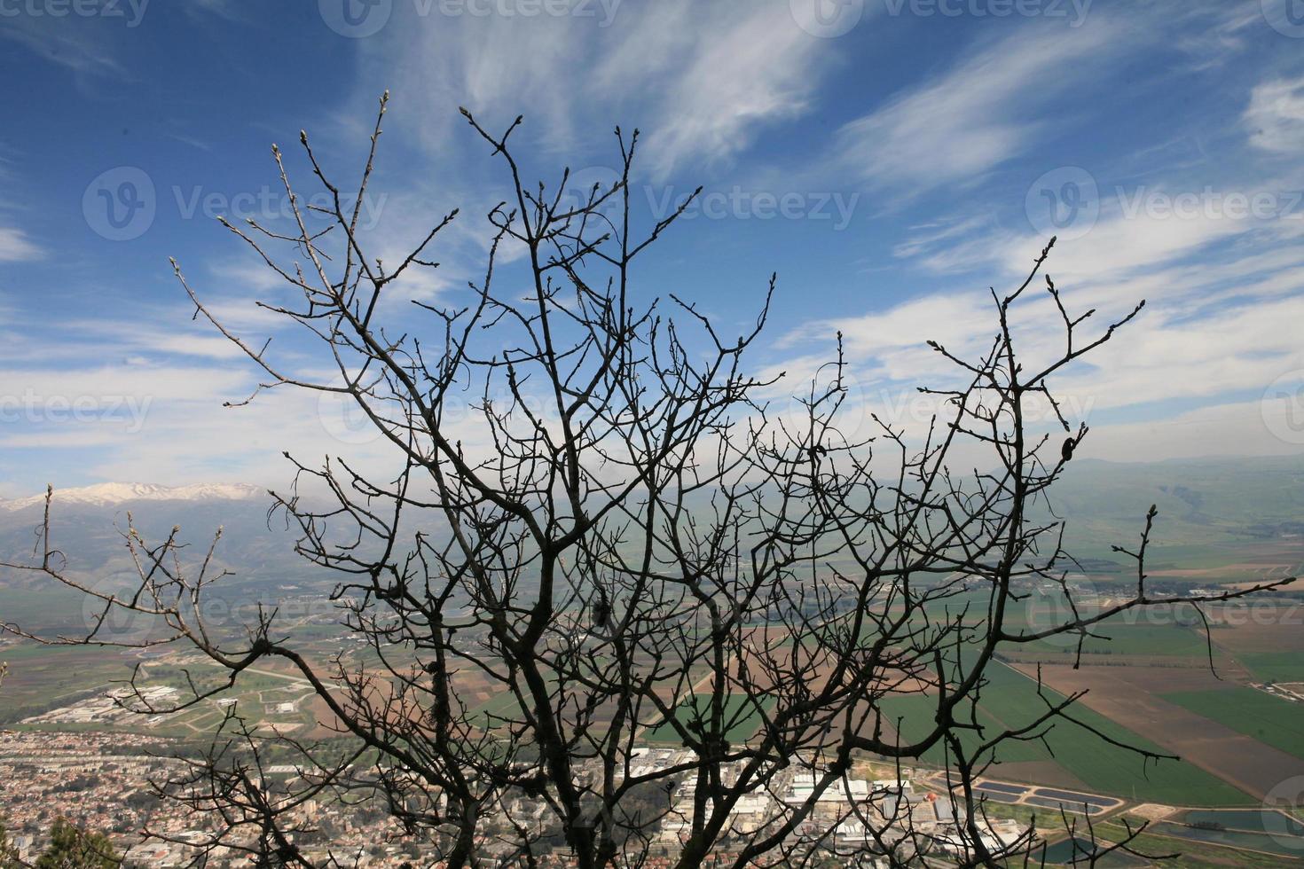 verbazingwekkende landschappen van Israël, uitzicht op het heilige land foto