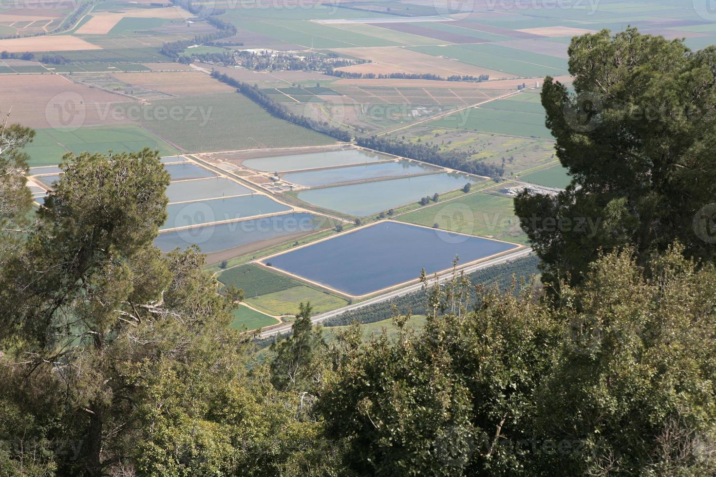 verbazingwekkende landschappen van Israël, uitzicht op het heilige land foto