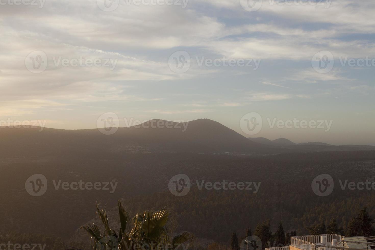 verbazingwekkende landschappen van Israël, uitzicht op het heilige land foto