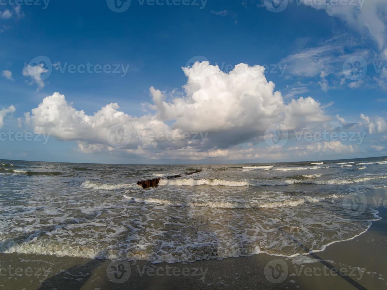strandtaferelen op jachteiland South Carolina foto
