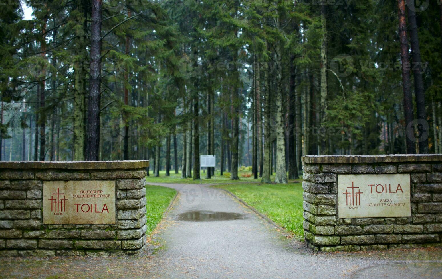 begraafplaats van Duitse soldaten in toila, Estland. foto