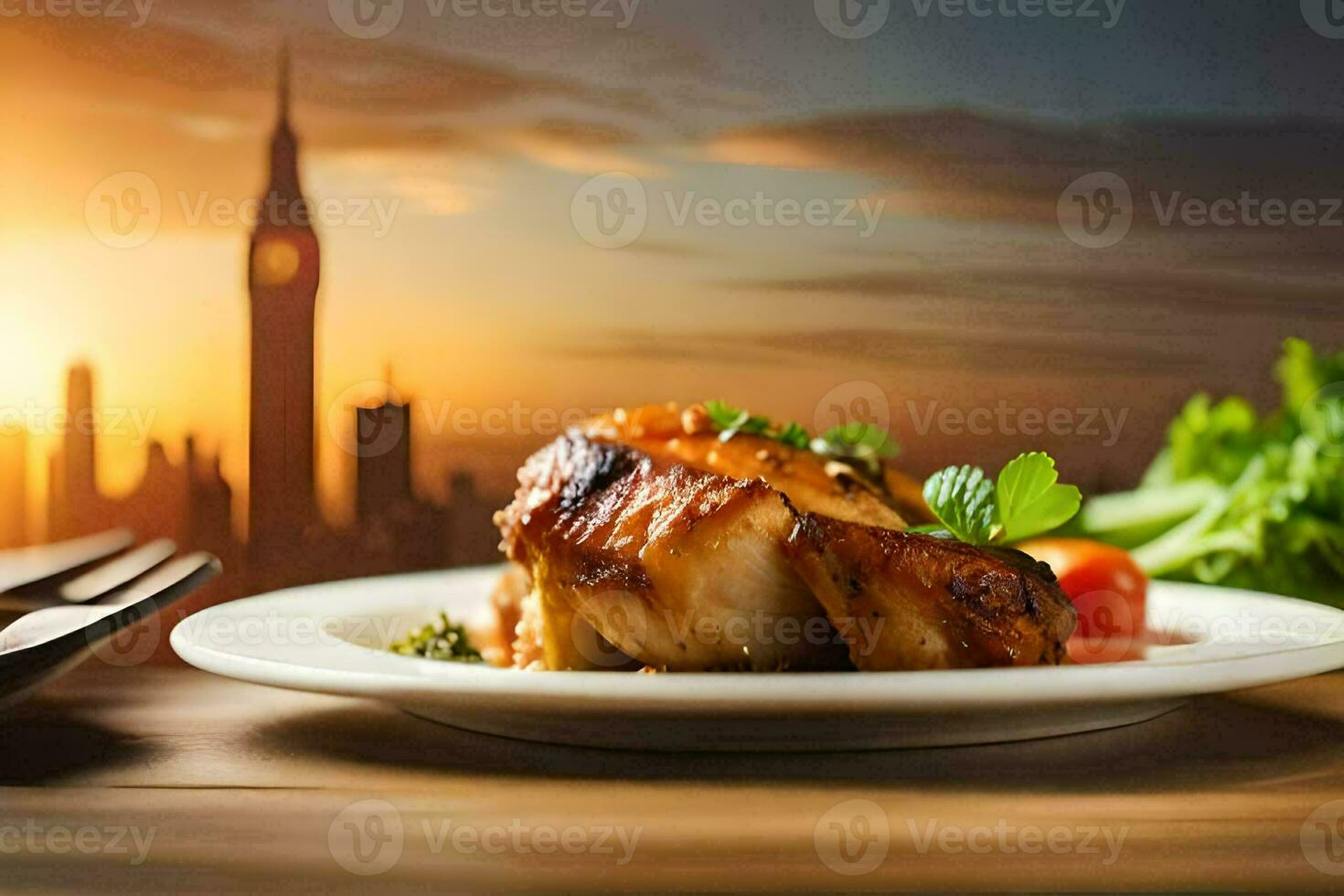 de het beste restaurants in Londen. ai-gegenereerd foto